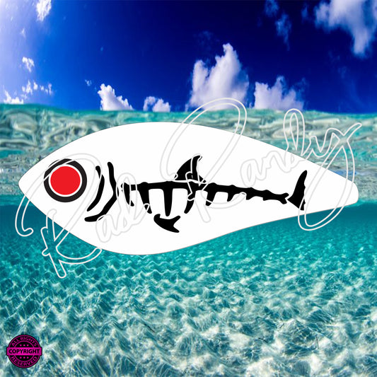 Fish Lure Pattern Vinyl Decal  Lure -# 706