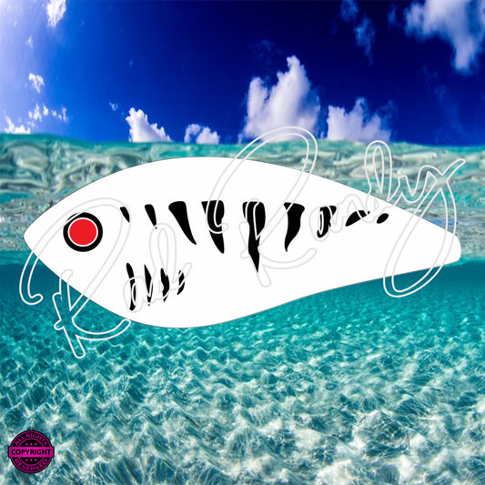 Fish Lure Pattern Vinyl Decal  Lure -# 27