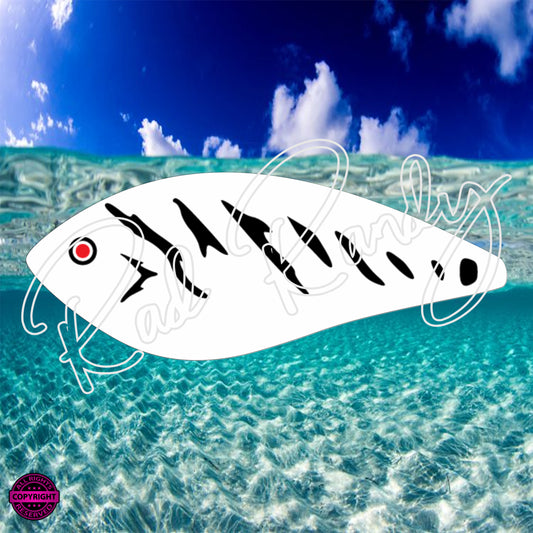 Fish Lure Pattern Vinyl Decal  Lure -# 15