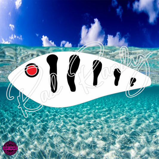 Fish Lure Pattern Vinyl Decal  Lure -# 31