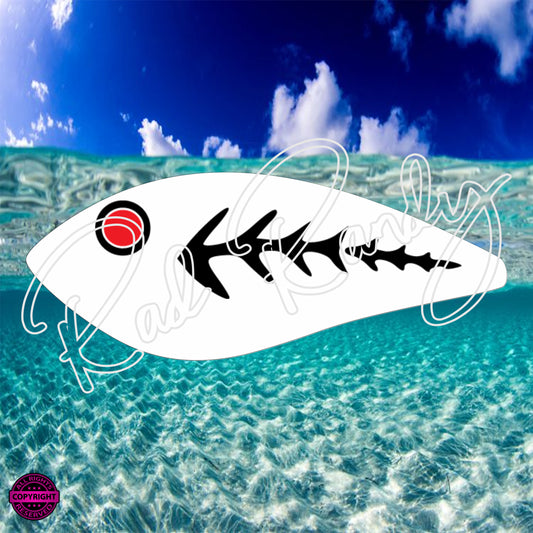 Fish Lure Pattern Vinyl Decal  Lure -# 64