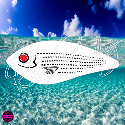 Fish Lure Pattern Vinyl Decal  Lure -# 42