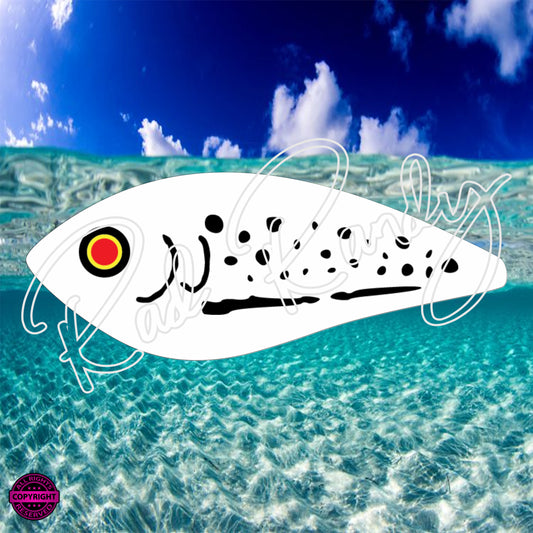 Fish Lure Pattern Vinyl Decal  Lure -# 70