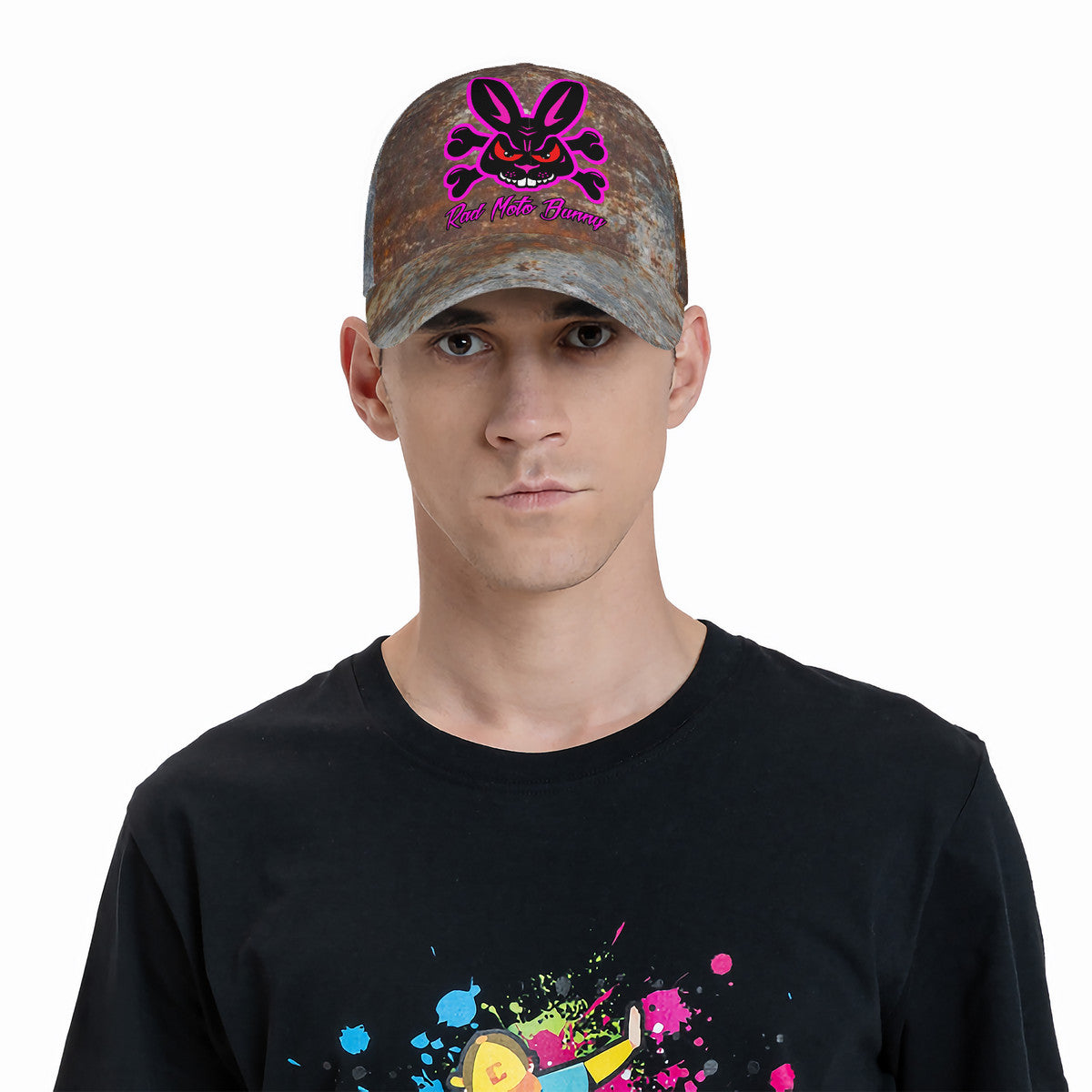 Rad Moto Bunny Baseball Cap, Rust