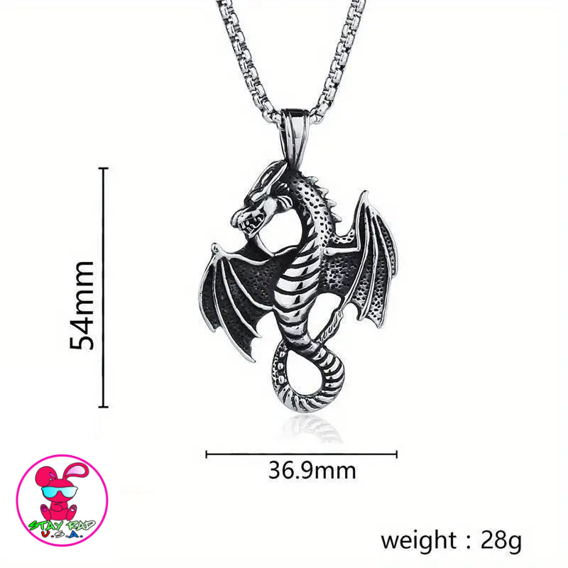 Magic Dragon Pendant Necklace