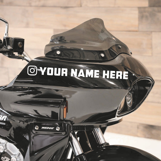 Custom Instagram, Moto Vinyl Decal