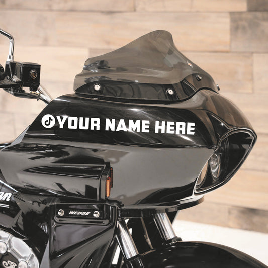 Custom Tiktok, Moto Vinyl Decal