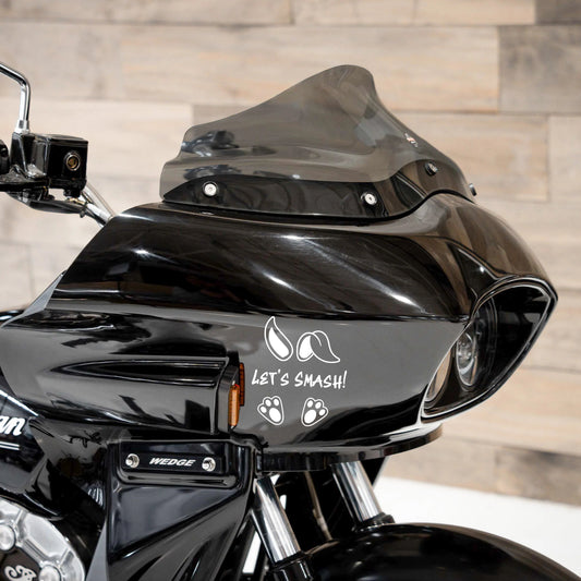 Let's Smash Bunny, Moto Vinyl Decal