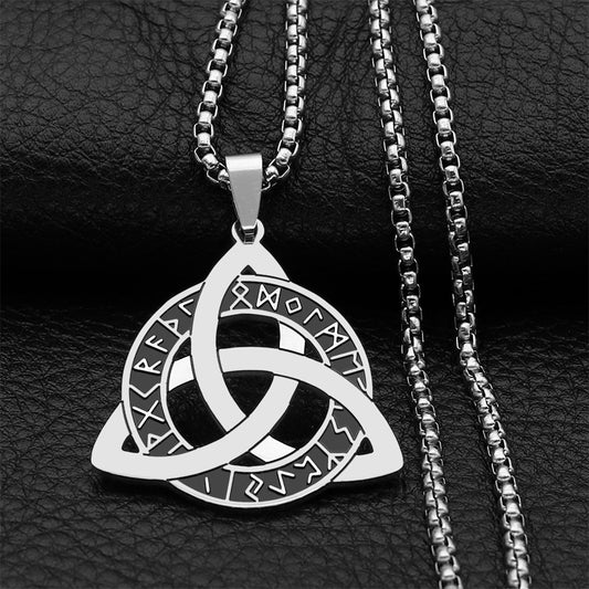 Viking Celtic Knot Stainless Steel Necklace