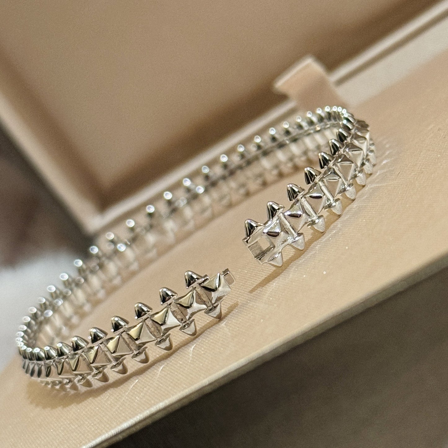 Sterling Silver Rivet Bracelet