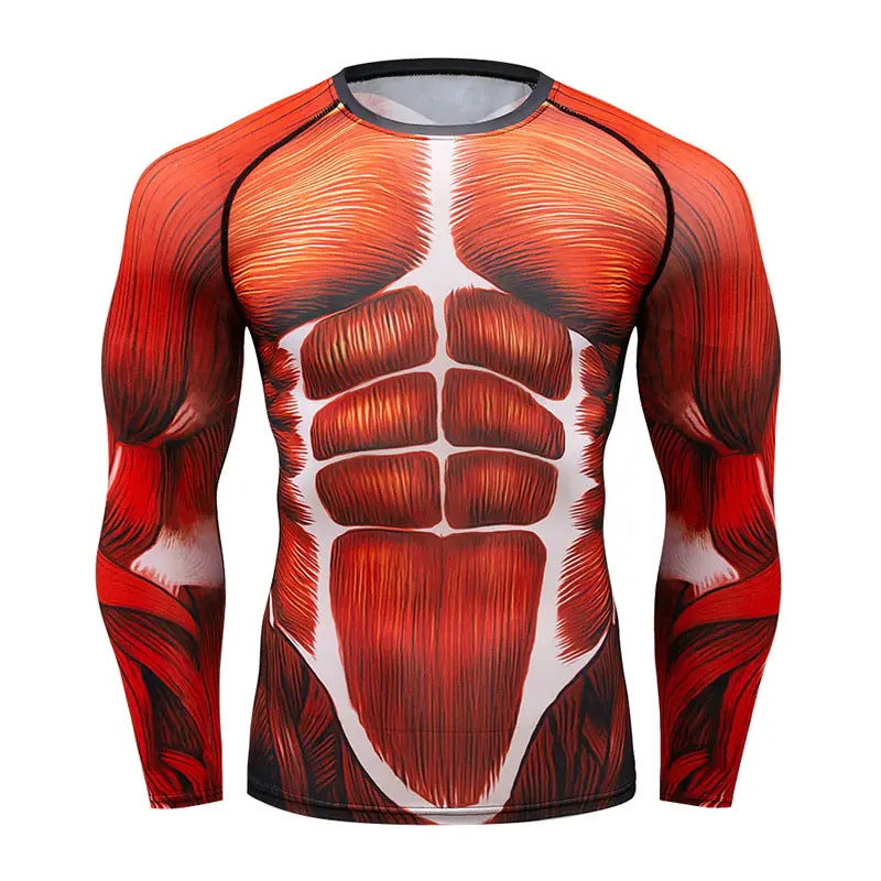 Skeleton Long-sleeve Casual Shirt