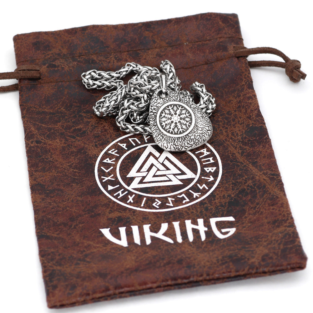 Viking Compass Pendant Necklace
