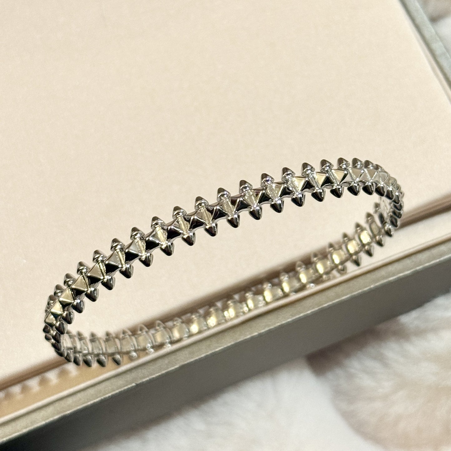 Sterling Silver Rivet Bracelet