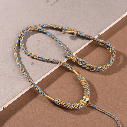 Woven Tibetan Lanyard Necklace