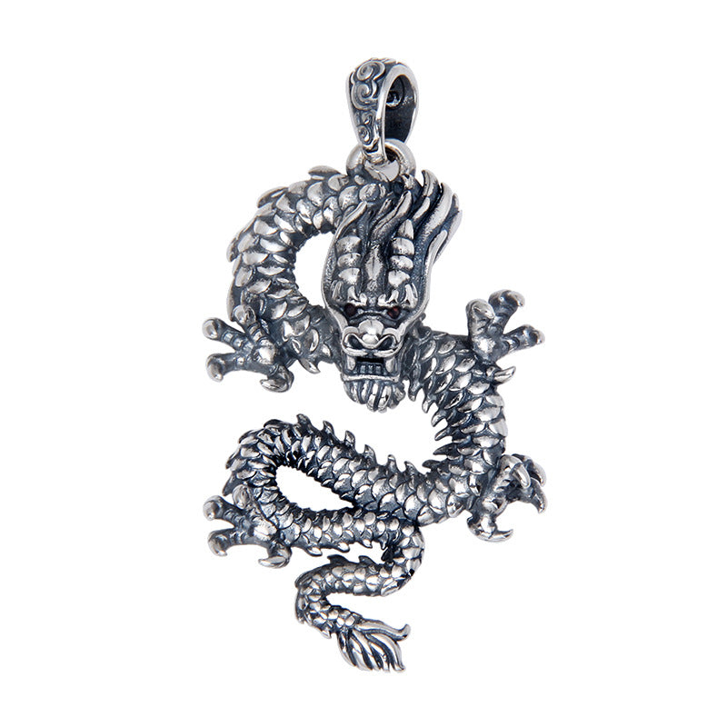 S925 Sterling Silver Zodiac Dragon Pendant