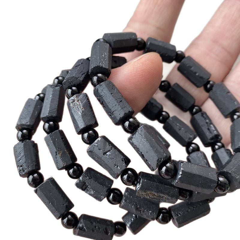 Natural Raw Black Tourmaline Bracelet
