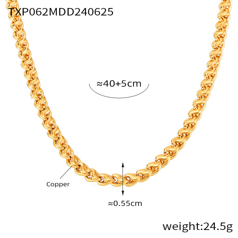 Cuban Necklace & Bracelet Set