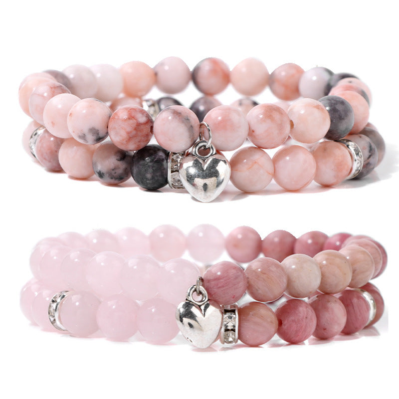 Mixed Natural Stone Message Bracelets