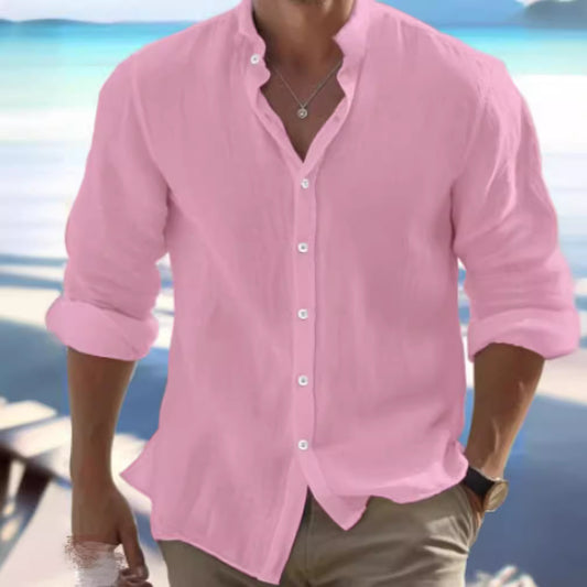 Casual Linen Summer Beach Shirt