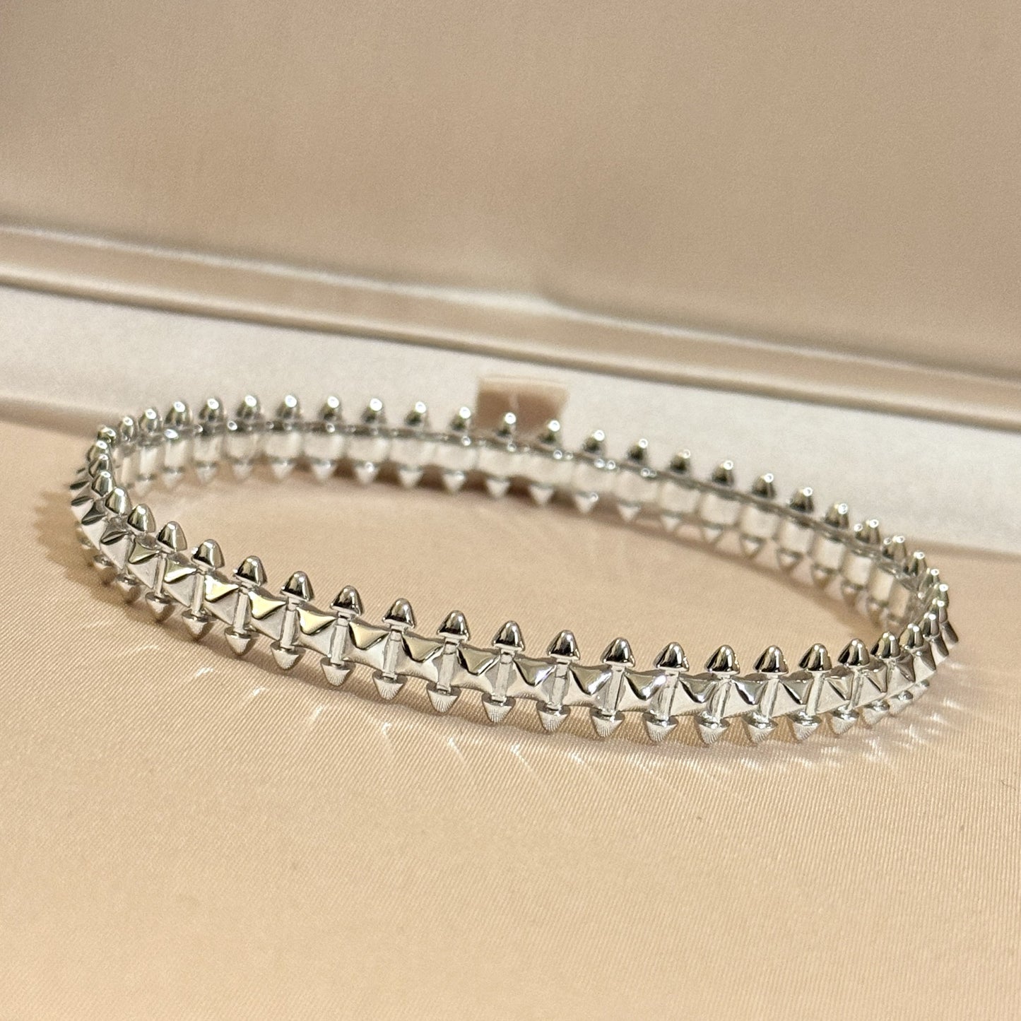 Sterling Silver Rivet Bracelet