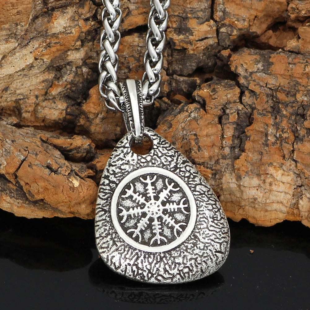 Viking Compass Pendant Necklace
