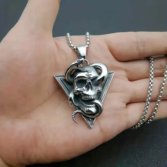 Serpent Skull Necklace.