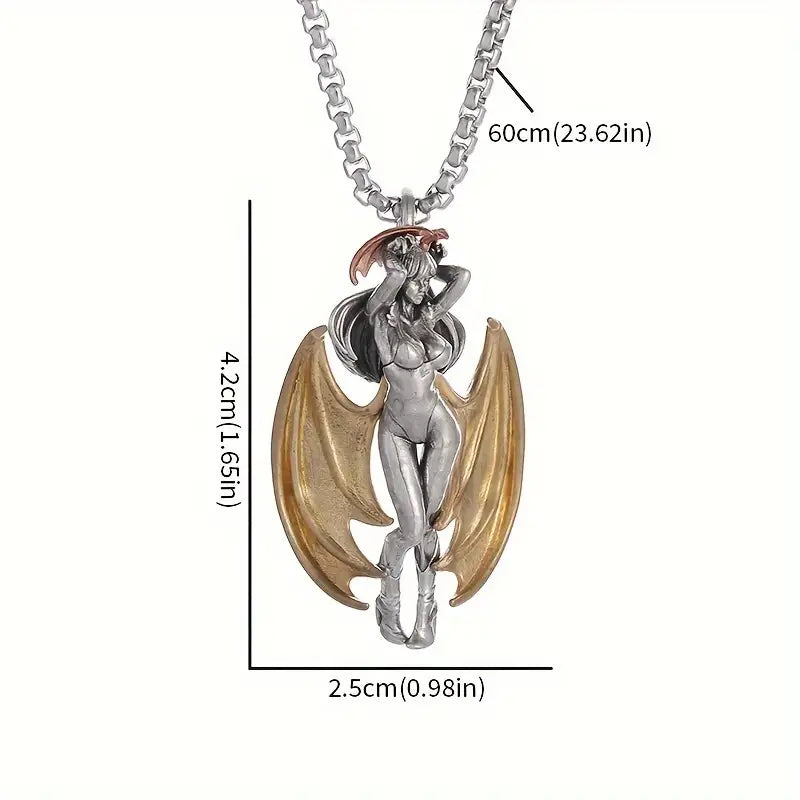 Sexy Fallen Angel Pendant Necklace.