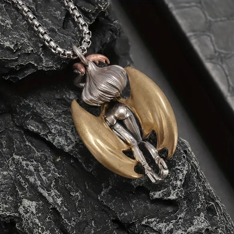 Sexy Fallen Angel Pendant Necklace.