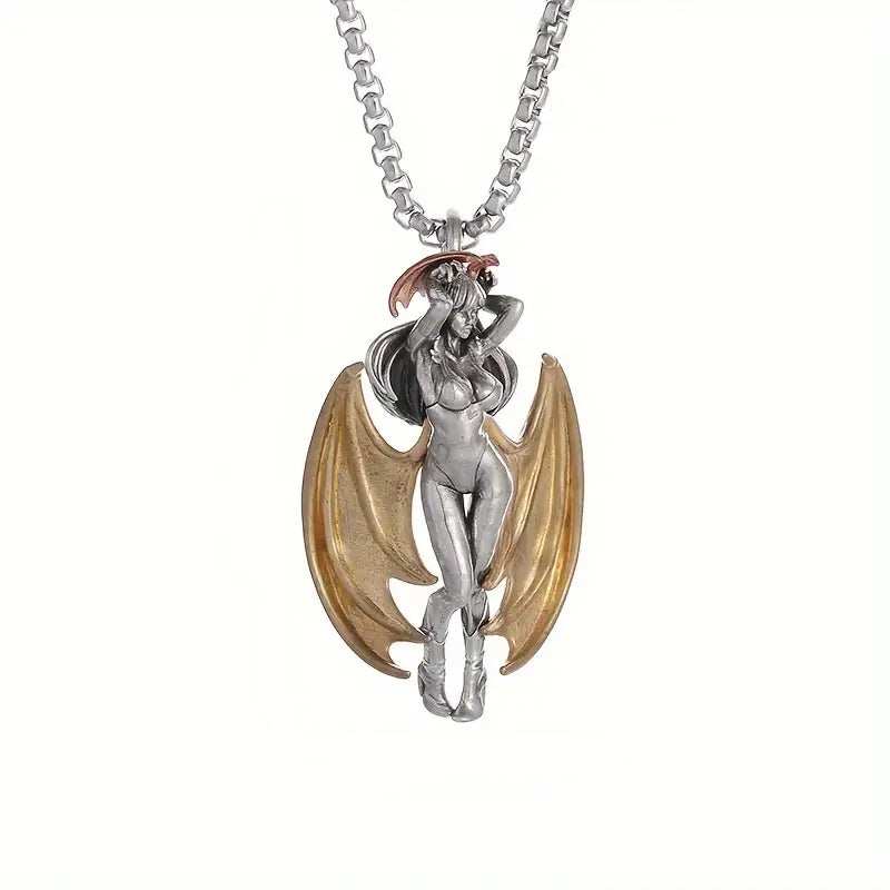 Sexy Fallen Angel Pendant Necklace.