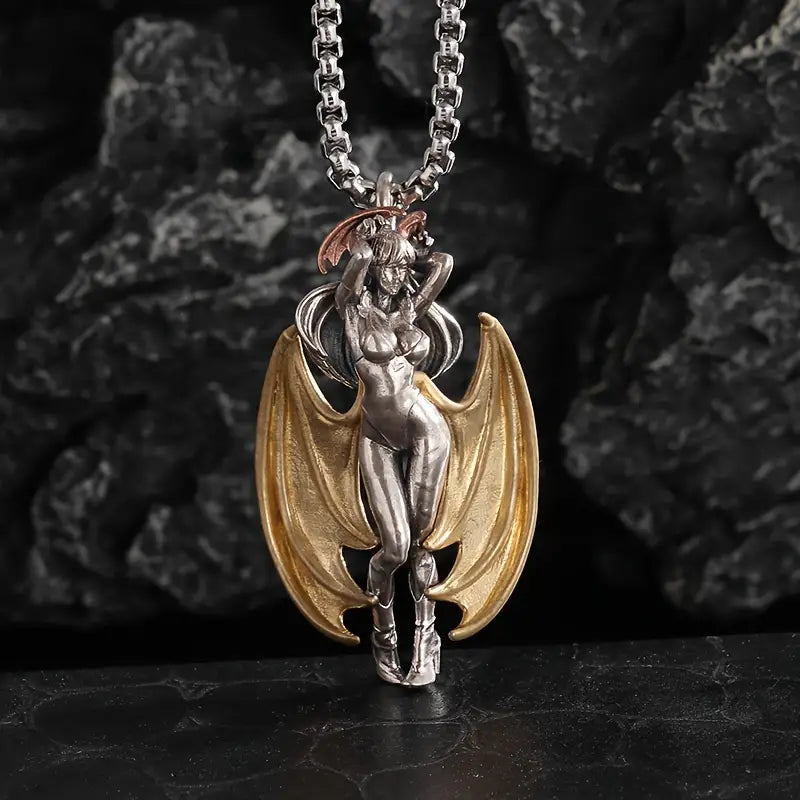 Sexy Fallen Angel Pendant Necklace.