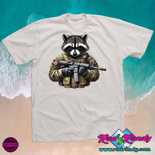 Tactical Raccoon. PNG Digital Print file.