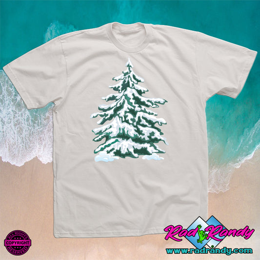Snowy Pine tree. PNG Digital Print file.