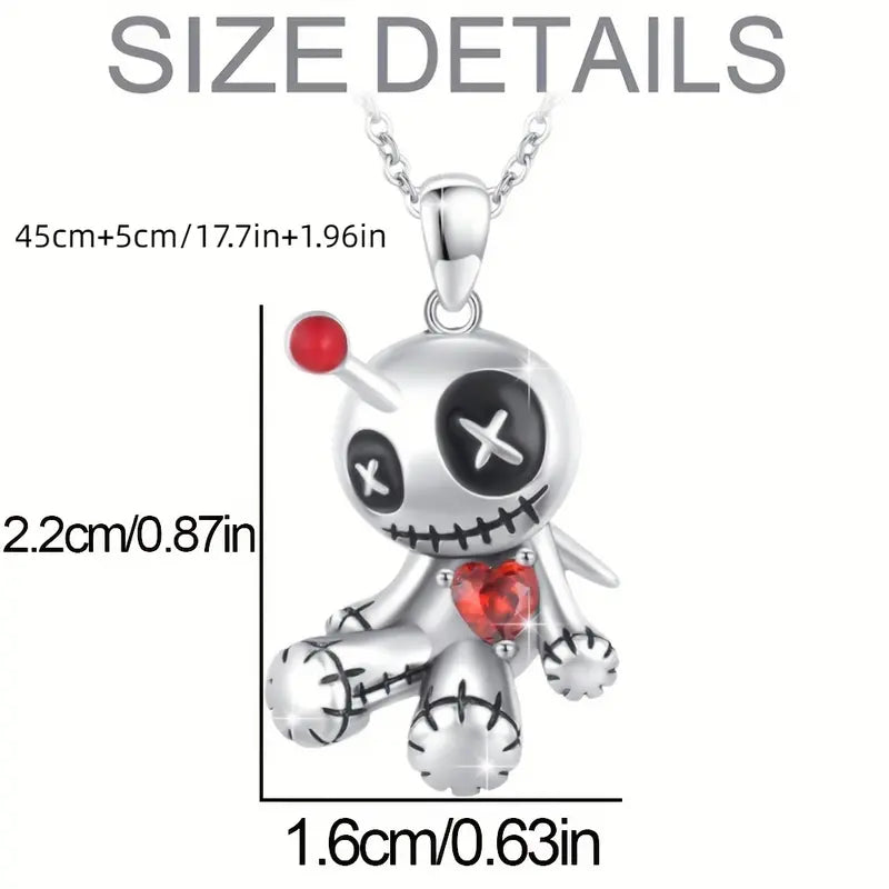 Voo Doo Doll Necklace.