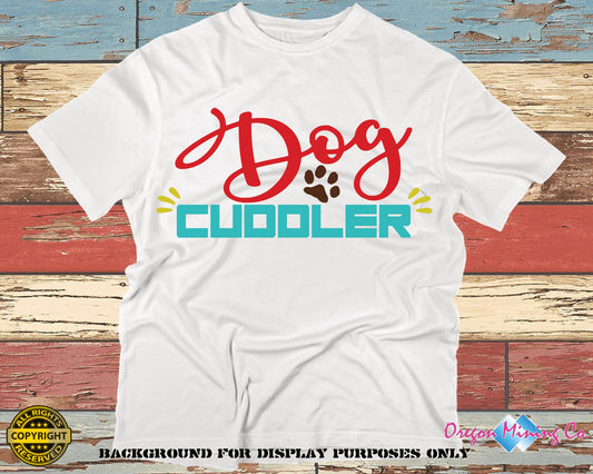 Dog Cuddler. SVG Digital Cut or Print files.