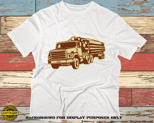 Log Truck. SVG Digital Cut or Print files.