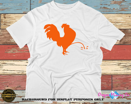 Rooster pee on. SVG Digital Cut or Print files.