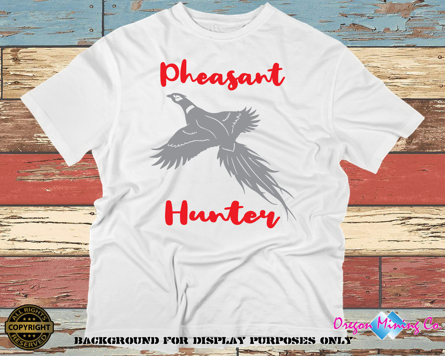 Pheasant Hunter. SVG Digital Cut or Print files.