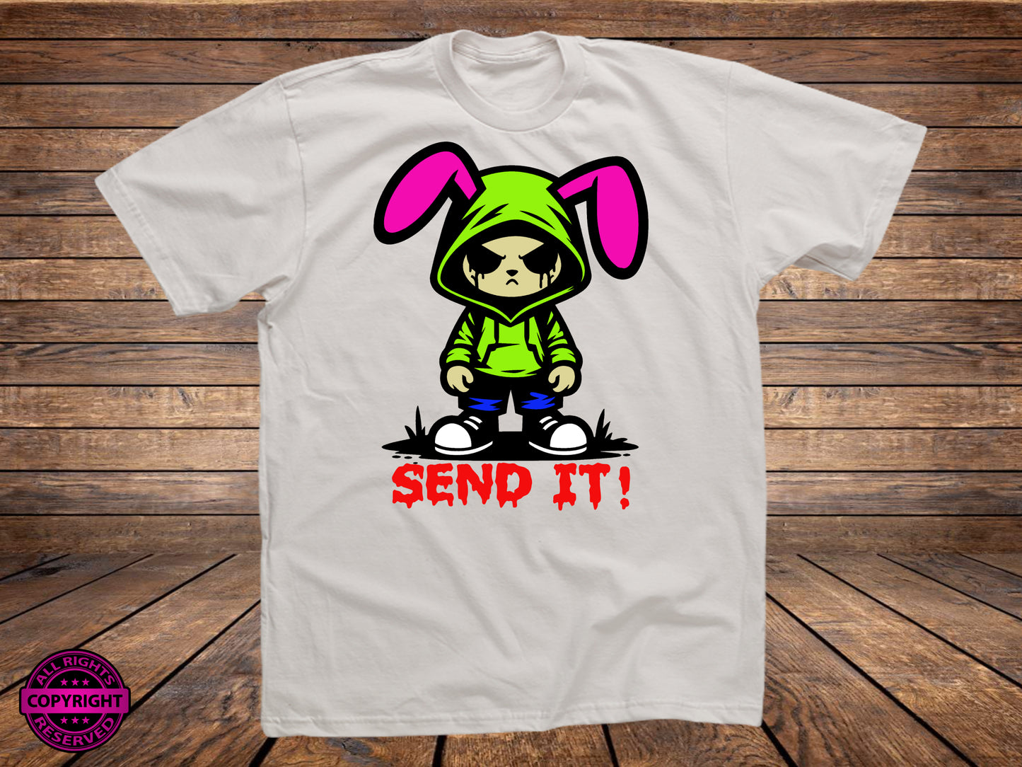 Send it Bunny. SVG Digital Cut or Print file.