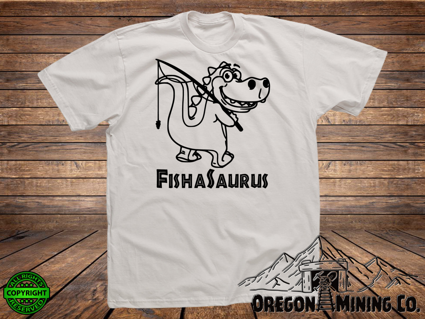 Fishasaurus. SVG Digital Cut or Print files.