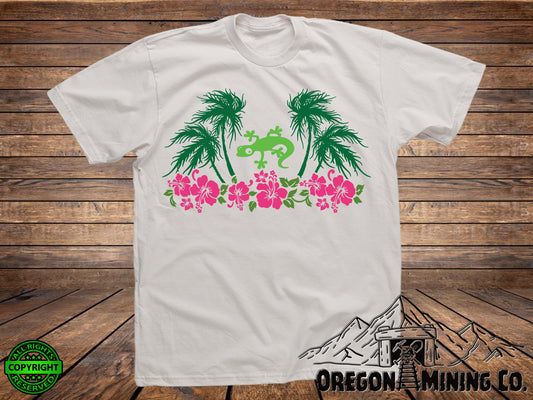 Tropical Gecko. SVG Digital Cut or Print files.