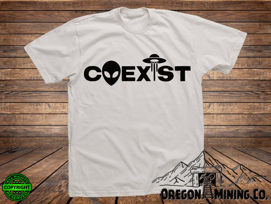 Alien Coexist. SVG Digital Cut or Print files.
