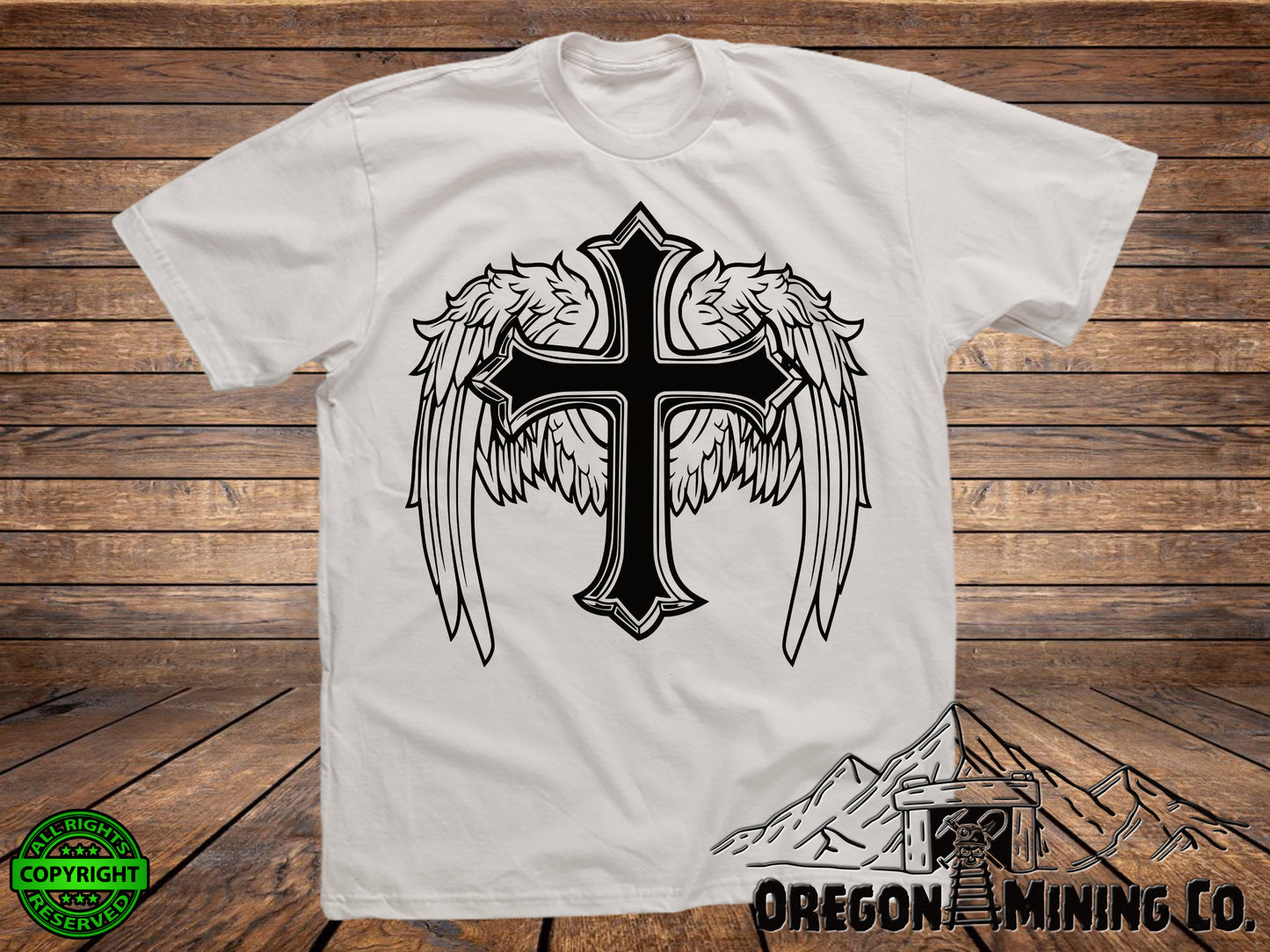 Winged Cross. SVG Digital Cut or Print files.
