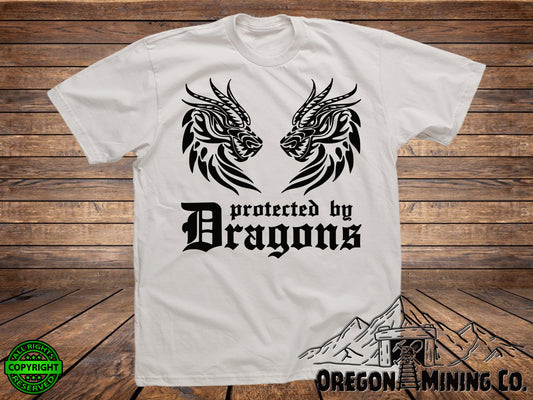 Protected by Dragons. SVG Digital Cut or Print files.