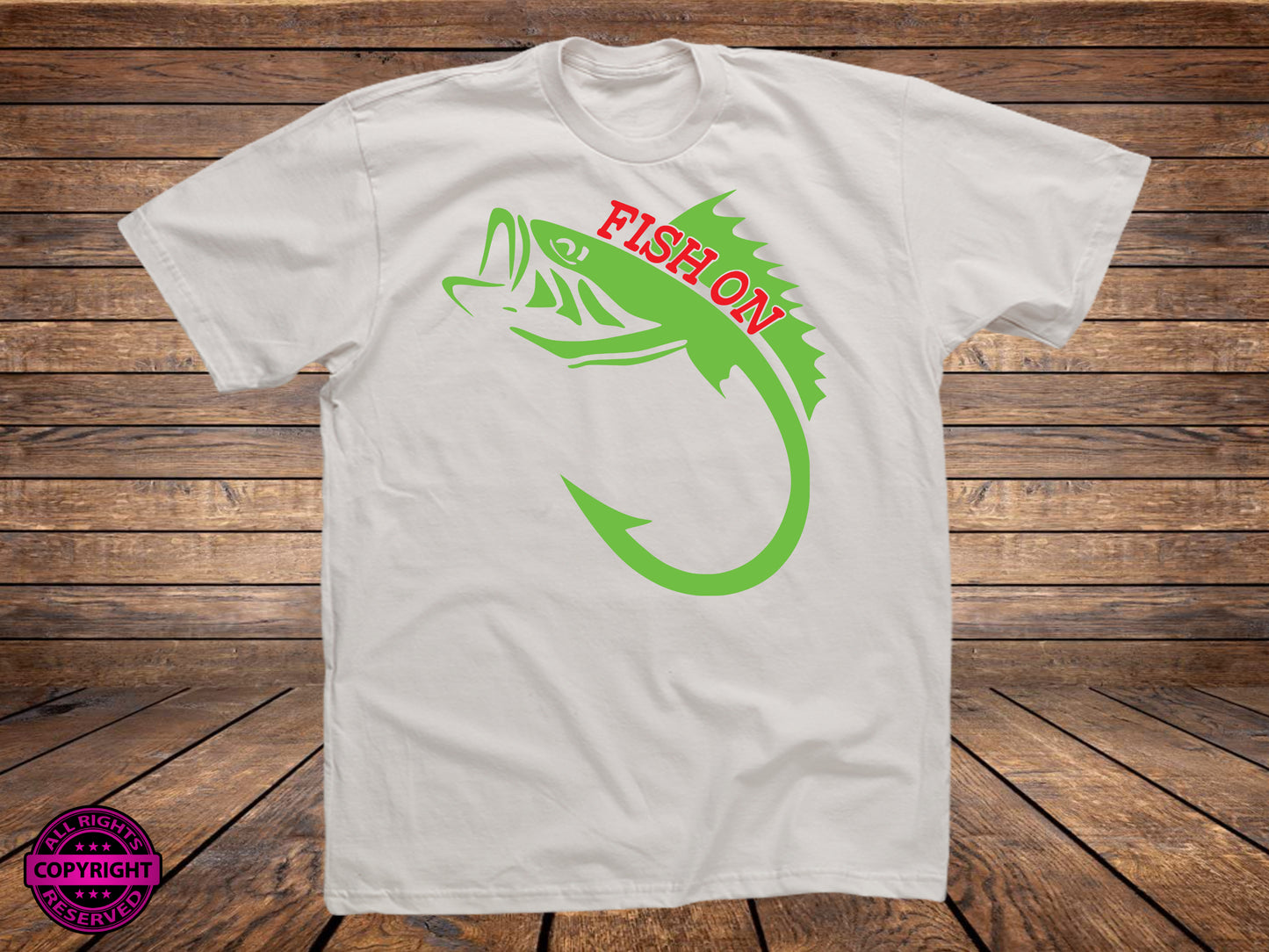 Fish on, SVG Digital Cut or Print file.