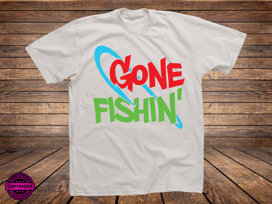 Gone fishin', SVG Digital Cut or Print file.