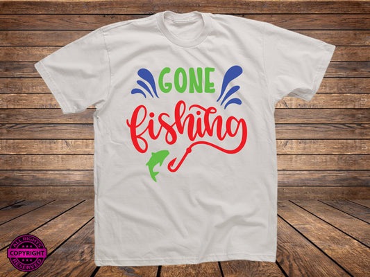 Gone fishing, SVG Digital Cut or Print file.