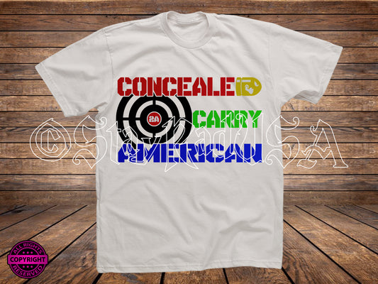 Concealed Carry American. PNG Digital Print file.