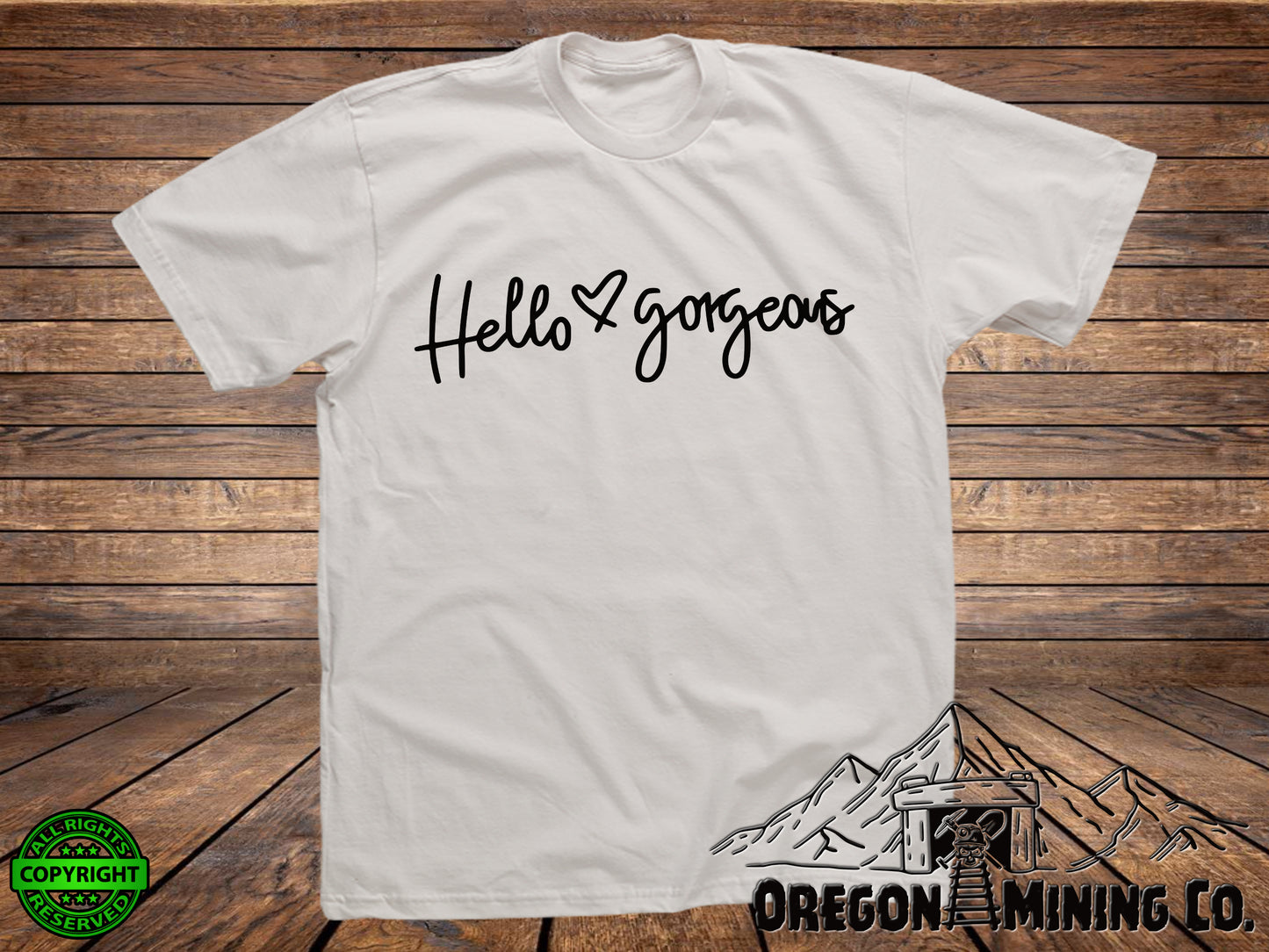 Hello Gorgeous. SVG Digital Cut or Print files.