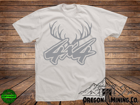 4 x 4 Antlers. SVG Digital Cut or Print files.
