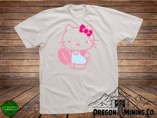 Football Hello Kitty. SVG Digital Cut or Print files.